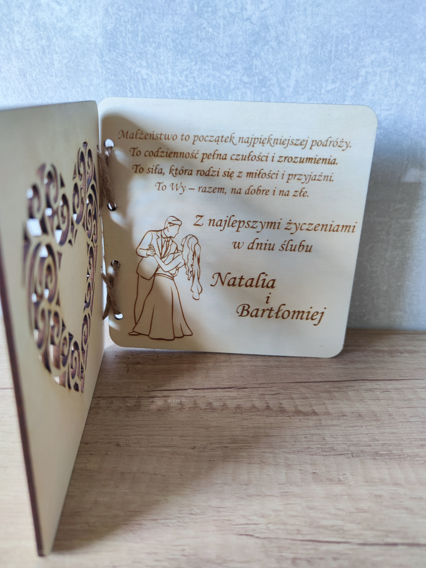 Książka ażurowe serce